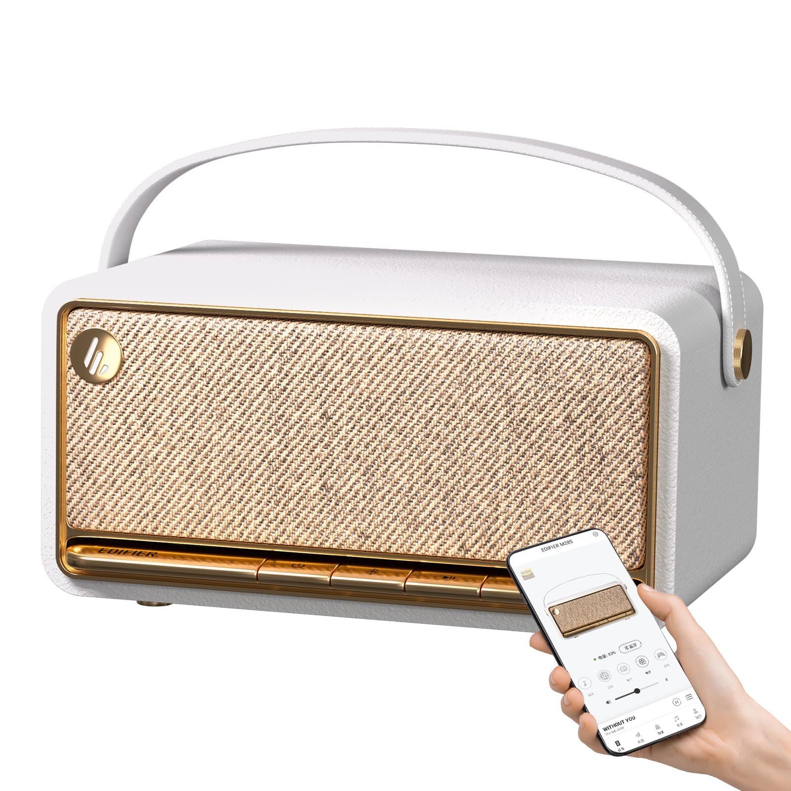 Amazon.com: Edifier Retro Wood Bluetooth Speaker, Wireless